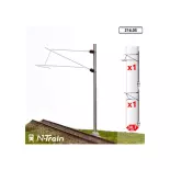 2 Poteaux en H à console | 25 kV-L1 MAFEN 21605 - N 1/160