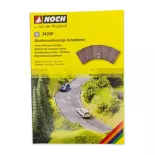5 feuilles de marquages routier Noch 34240 - N 1/60 - 38 symboles