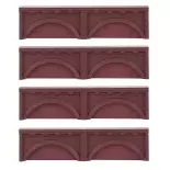 Pack de 4 arcades Faller 120574 - HO : 1/87 - EP I
