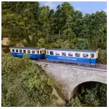 Set 2 voitures particulières "Zugspitzbahn" HOBBYTRAINS H43109 - HOe 1/87