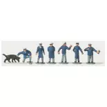 Lot de 6 personnages agents des forces de l'ordre Merten 0272246 - N : 1/160