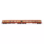 EAD X 4300 railcar, SNCF, red and beige livery