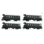 Set 4 Voitures "Spantenwägen" Biho ROCO 74026 - ÖBB HO 1/87 EP III