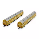 Double Wagon à parois coulissantes grande capacité Fleischmann 838322 - N 1/160 - CFF