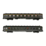 Set 2 Voitures voyageurs DEV AO REE Modèles NW272 - N 1/160 - SNCF - EP III