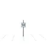 TIV "50" arrivée de limitation à 50km/h  BOISMODELISME 115015 - HO 1/87 - SNCF