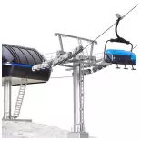 8 modern chairlifts Brawa 6346 - HO 1/87