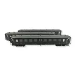 Set of 3 OCEM RA Green REE Model Cars VB382 - HO 1/87 - SNCF - EP IIIB