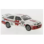 Voiture Ford Sierra RS 500 Cosworth, n°7, livrée blanche et rouge BREKINA 19256 - HO : 1/87 -