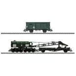 Set Grue à vapeur Ardelt 57t & wagon Marklin 49570 - HO 1/87 - DB - EP III