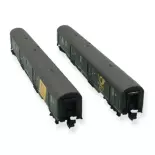2 wagons postaux - Arnold HN4425 - N 1/160 - DBP - EP IV / V