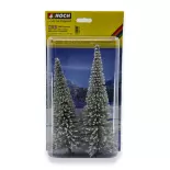 Pack 2 Sapins enneigés Noch 21966 - HO 1/87 - hauteur 180 et 200 mm