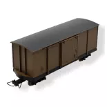 Wagon couvert brun MiniTrains 5141 - HOe 1/87