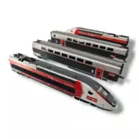 TGV EuroDuplex LYRIA 4700 - 4 éléments DCC SON Jouef HJS2414S - SNCF HO