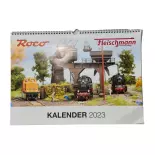 Calendrier mensuel 2023 à l'effigie de Roco et Fleischmann - Roco 81845
