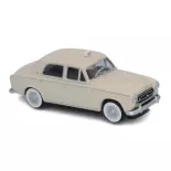 Voiture TAXI Peugeot 403 limousine 8cv 1959 beige ivoire SAI 6210 - HO 1/87