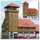 Caserne de pompiers BUSCH 1450 - HO 1/87