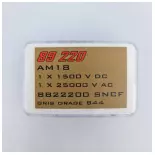 2 Pantographs AM18 for BB22200 LSMODELS 89220 SNCF - HO 1/87