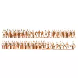  Lot de 60 figurines à peindre | Thème "secours" PREISER 16339 - HO 187