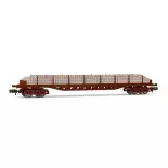 Wagon plat Arnold HN6503 à 4 essieux et bogies à piquets  - N 1/160 - EP IV