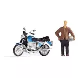 Un homme et sa moto BMW R 90/6 - NOCH 15915 - HO 1/87