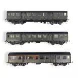 Set 3 voitures voyageurs - EPM 41.33.03 - SNCF