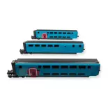 Voiture duplex Ouigo 1/87e Jouef