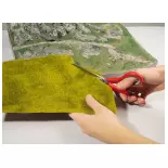 lot de 2 Tapis "Steppe herbeuse" Natur+ NOCH 07474 - HO 1/87 - 250 x 250 mm