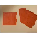 Lot 2 x 4 plaques de sol AUHAGEN 80350 - HO 1/87 - 52x99mm et 53x99mm