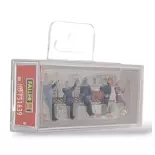 5 Figurines - POMPIERS Époque III - Faller 151639 - HO 1/87