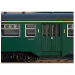 Set 4 Voitures voyageurs Trix 23221 Type M2 - HO 1/87 - SNCB - EP III