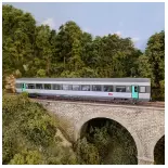 SNCF Corail 2 class car with central corridor