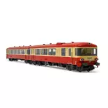 EAD X 4300 railcar, SNCF, red and beige livery