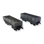 Set 2 wagons tombereaux LS Models 31109 - HO : 1/87