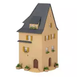 Historic urban house with beige plaster and grey roof Faller 130821 - HO : 1/87 - EP II