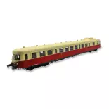 Railcar X 2828 - Red and Cr - SNCF - HO 1/87- REE MB161