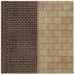 8 Feuilles de pavés en deux styles - Metcalfe PN903 - N 1/160 - 200x270 mm