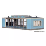 Hangar à locomotives électriques 2 voies 345x170x110mm VOLLMER 45765 - HO 1/87