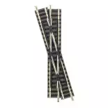 Left-hand crossing Fleischmann 9162 plastic heart code 80 - N 1/160