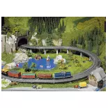 Rampe Composée FALLER 120471 188 x 71 mm - R :  473.5 mm - HO 1 : 87