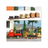 Palettes et chargement en bois véritable - BU10264 - O 1/437ème