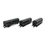 Trois voitures voyageurs (ex-DRG) du PKP - ROCO 74020 - HO 1/87 Ep-III/IV