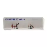 Lot de 6 personnages passants Merten 0282555 (groupés) - TT 1/120