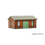 Atelier façade brique et bois VOLLMER 47556 - N 1/160 - 58 x 39 x 30 mm
