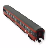 Voiture Eurofima 2nd classe, EC 16 «Max Reinhardt» de l'ÖBB, FLEISCHMANN 814511, N 1/160e
