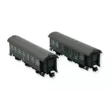 Set 2 Voitures voyageurs de conversion Fleischmann 809910 - N 1/160 - DB