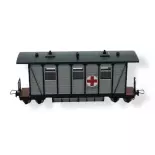Voiture ferroviaire ambulance MiniTrains 5135 - HOe 1/87