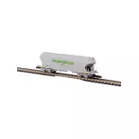 Set of 3 AZAR MODELS W01-TC3 TRANSCEREALES grain cars - Z 1/220 - SNCF - EP IV / V