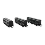 Trois voitures voyageurs (ex-DRG) du PKP - ROCO 74020 - HO 1/87 Ep-III/IV