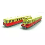 VH X-2332 railcar with XR-7207 trailer - HO 1/87 - Mistral 3401S001